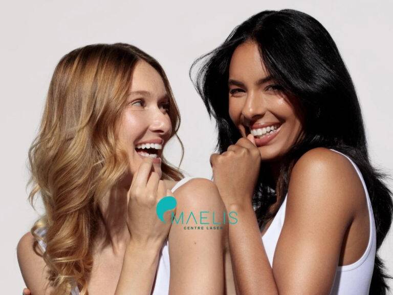 Deux femmes souriantes Maelis centre laser